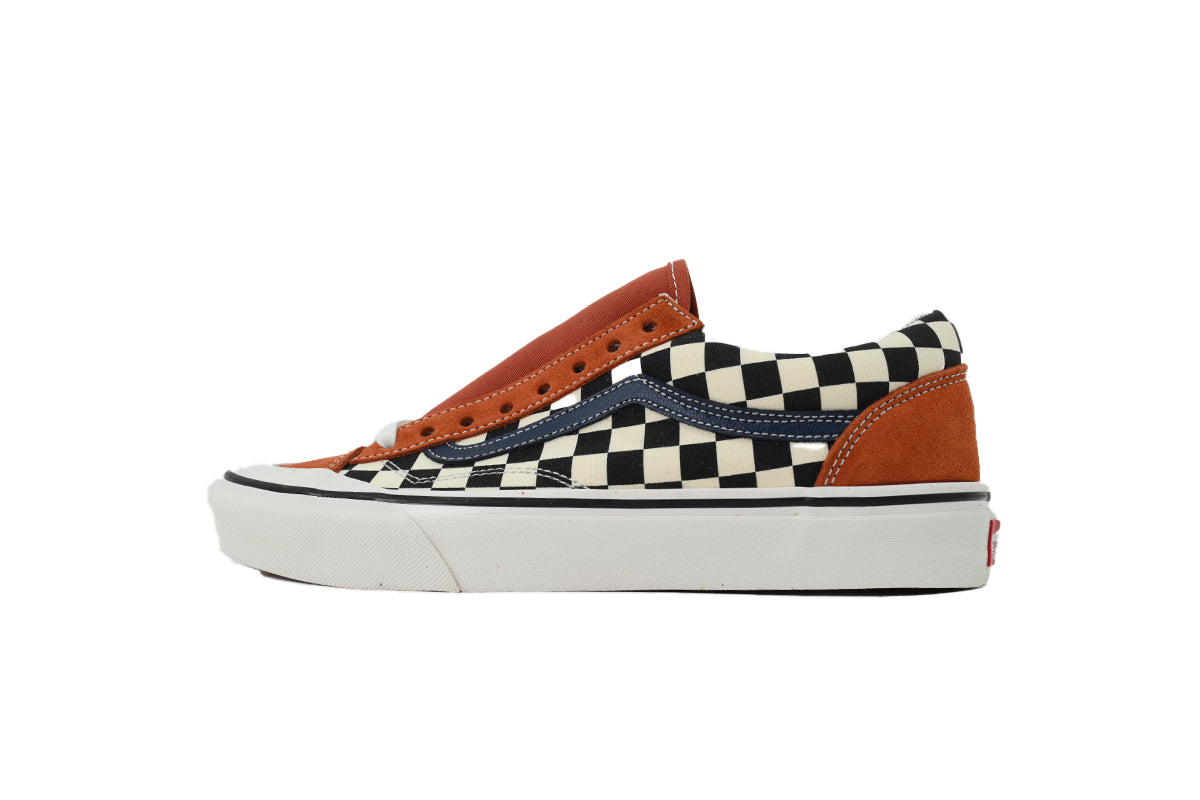 Vans Style 36 Decon SF Checkerboard Brown Navy Sneakers