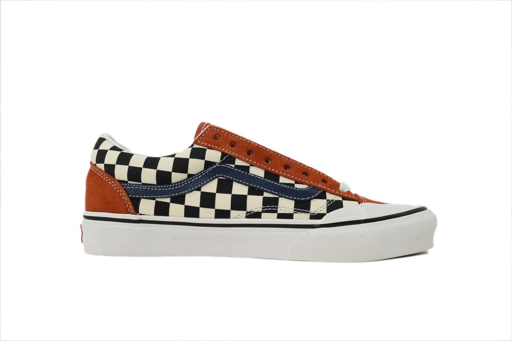 Vans Style 36 Decon SF Checkerboard Brown Navy Sneakers