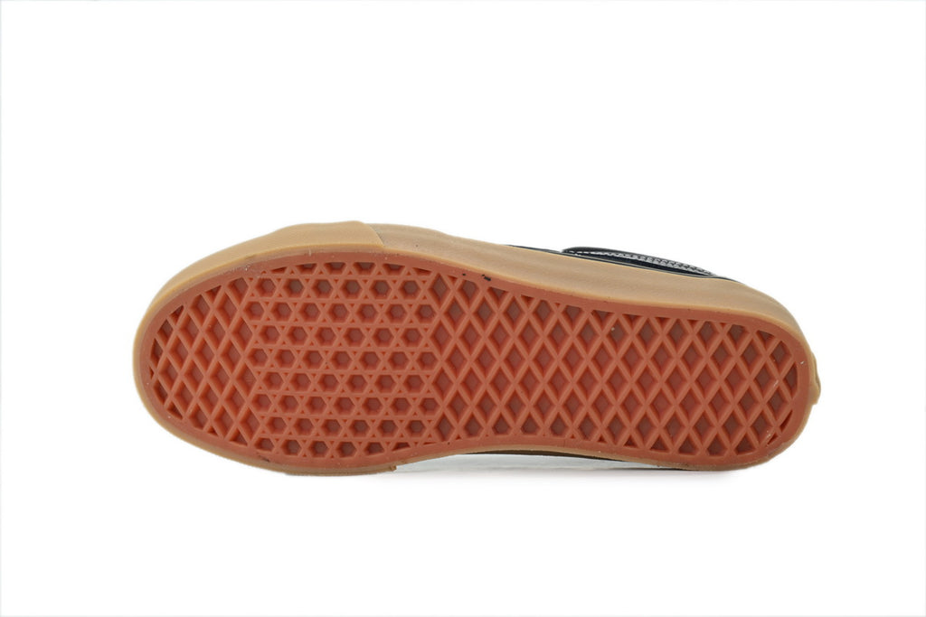 Vans Sk8-Low Black Gum Suede Canvas Sneakers