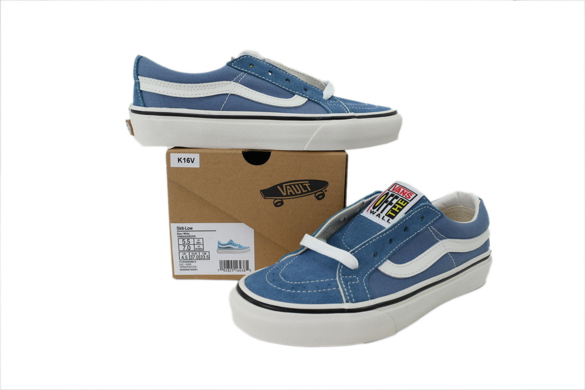 Vans Sk8-Low Blue White Low-Top Sneakers