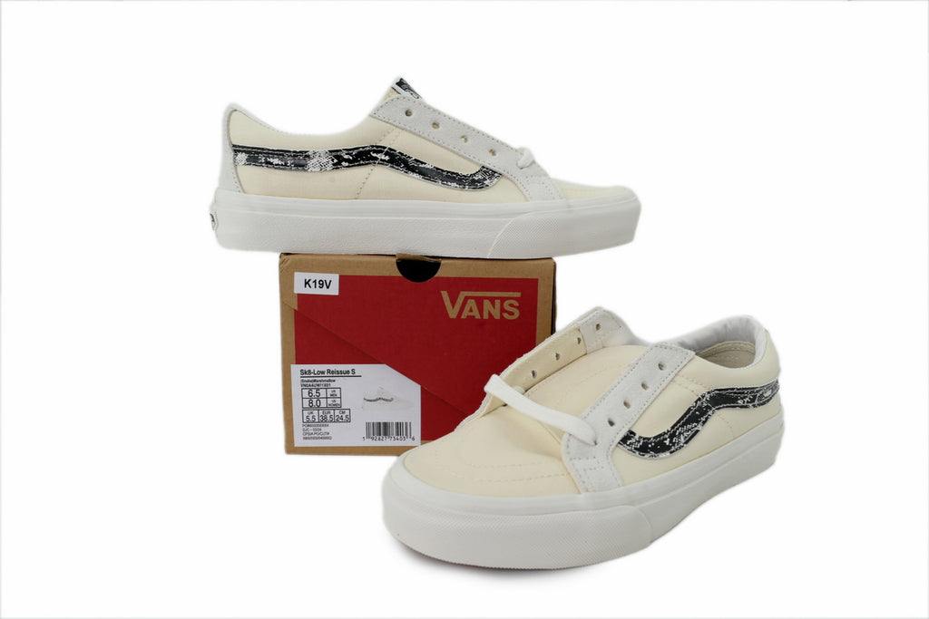 Vans Sk8-Low Marshmallow Snake Print Sneakers