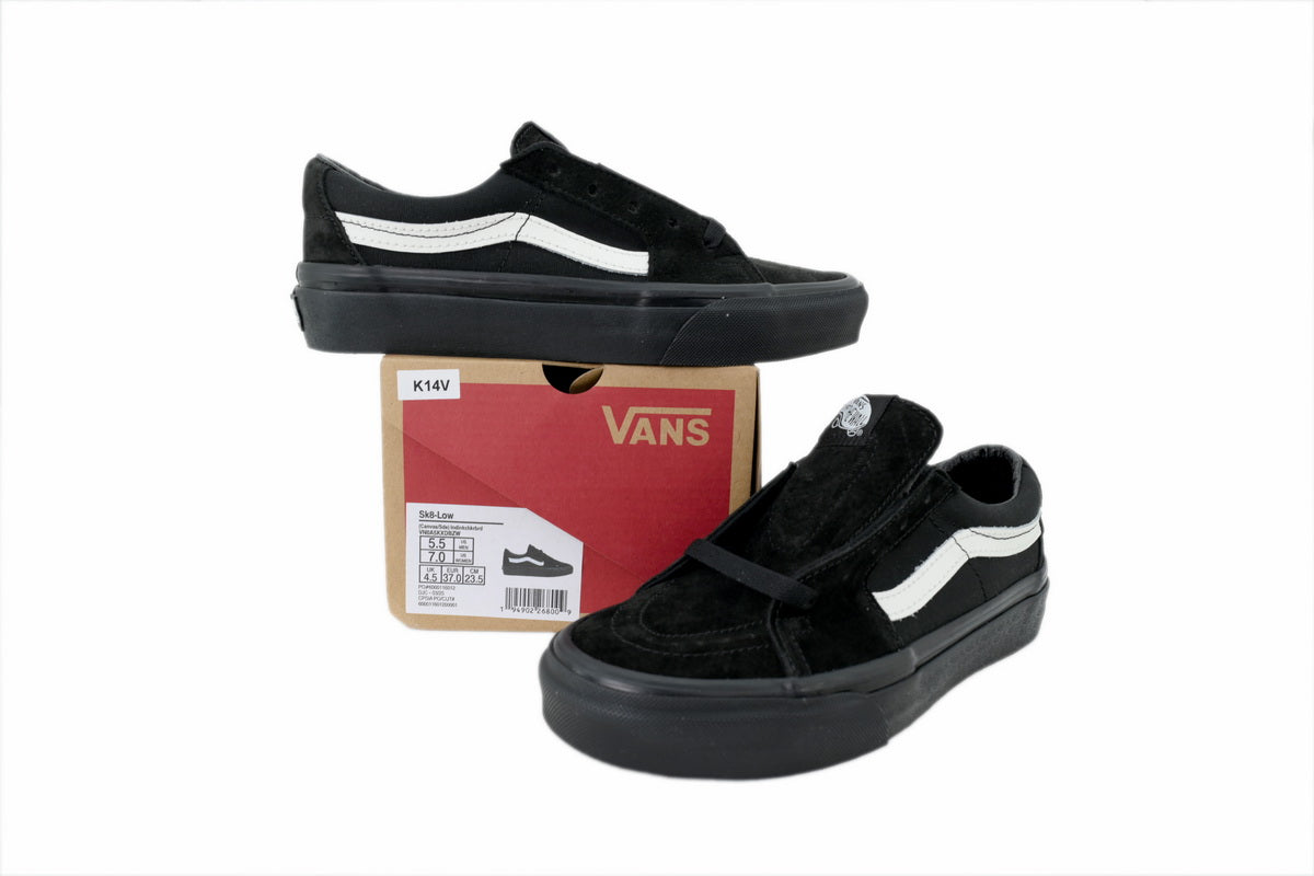 Vans Sk8-Low Contrast Black White Sneakers