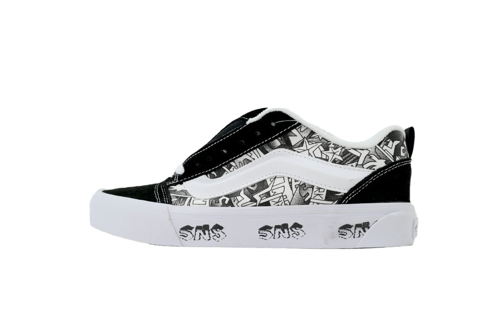 Vans x SNS Knu Skool LX Black White Graffiti Sneakers