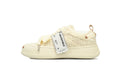 Smilerepublic Cream Canvas Cap-Toe Sneakers