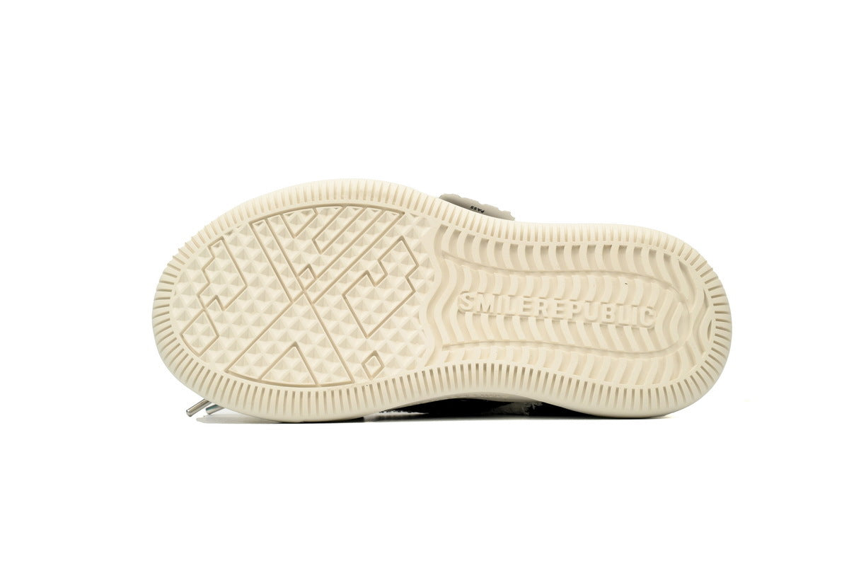 Smilerepublic Black & White Canvas Platform Sneakers