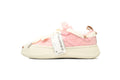 Smilerepublic Pink Textured Canvas Cap-Toe Sneakers