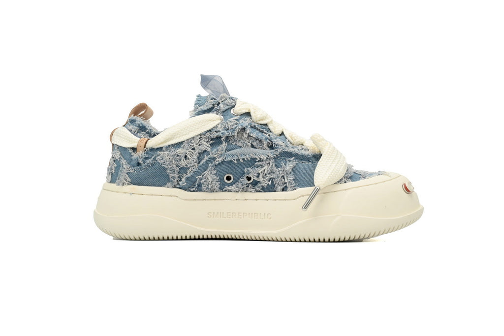 Smilerepublic Canvas Sneakers – Washed Light Blue