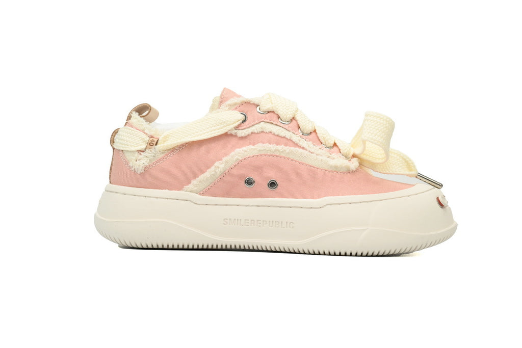 Smilerepublic Pink Canvas Cap-Toe Sneakers