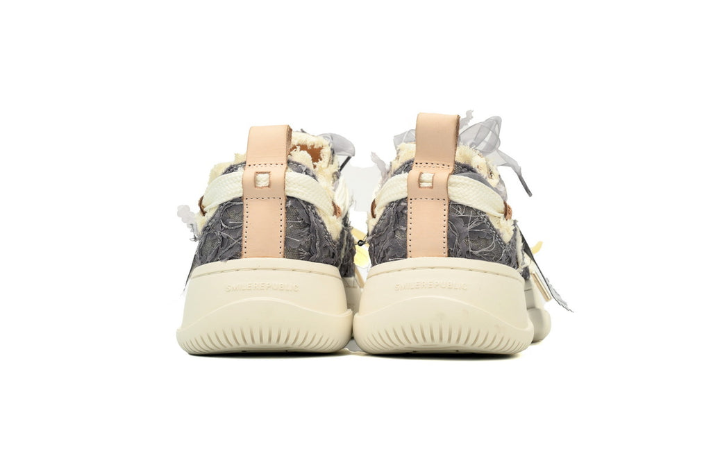 Smilerepublic Silver Frost Canvas Cap-Toe Sneakers