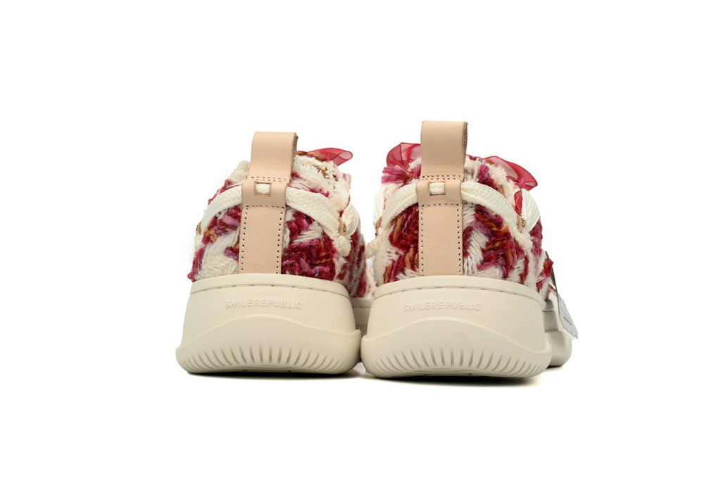 Smilerepublic Platform Canvas Sneakers – Red/White Ticket Tag