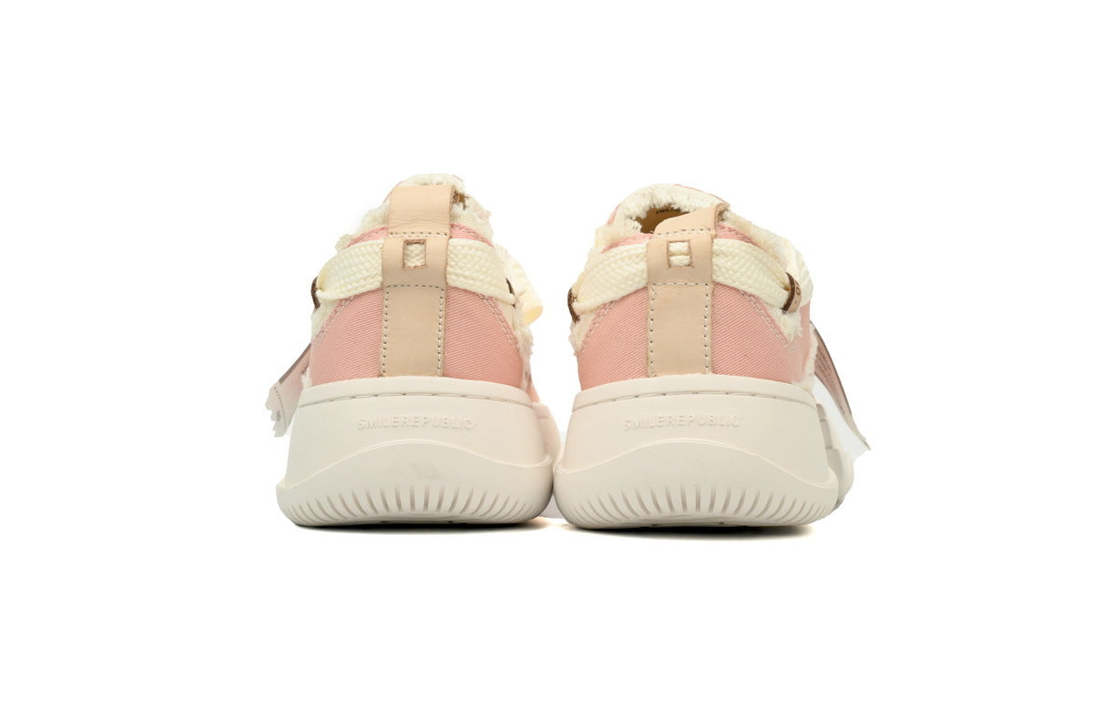 Smilerepublic Pink Canvas Cap-Toe Sneakers