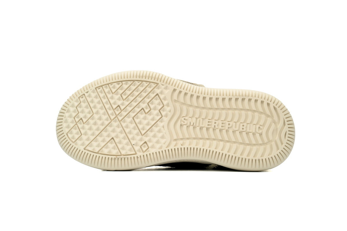 Smilerepublic Black Textured Canvas Cap-Toe Sneakers