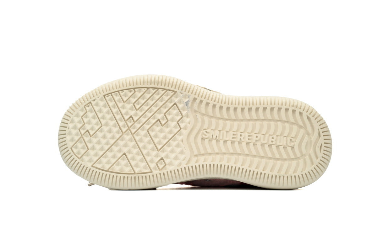 Smilerepublic Pink Textured Canvas Cap-Toe Sneakers