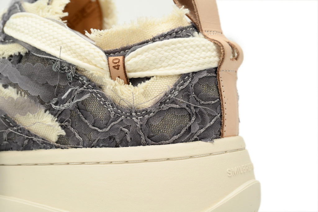 Smilerepublic Silver Frost Canvas Cap-Toe Sneakers
