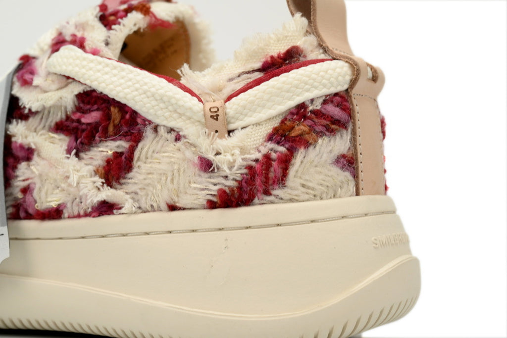 Smilerepublic Platform Canvas Sneakers – Red/White Ticket Tag
