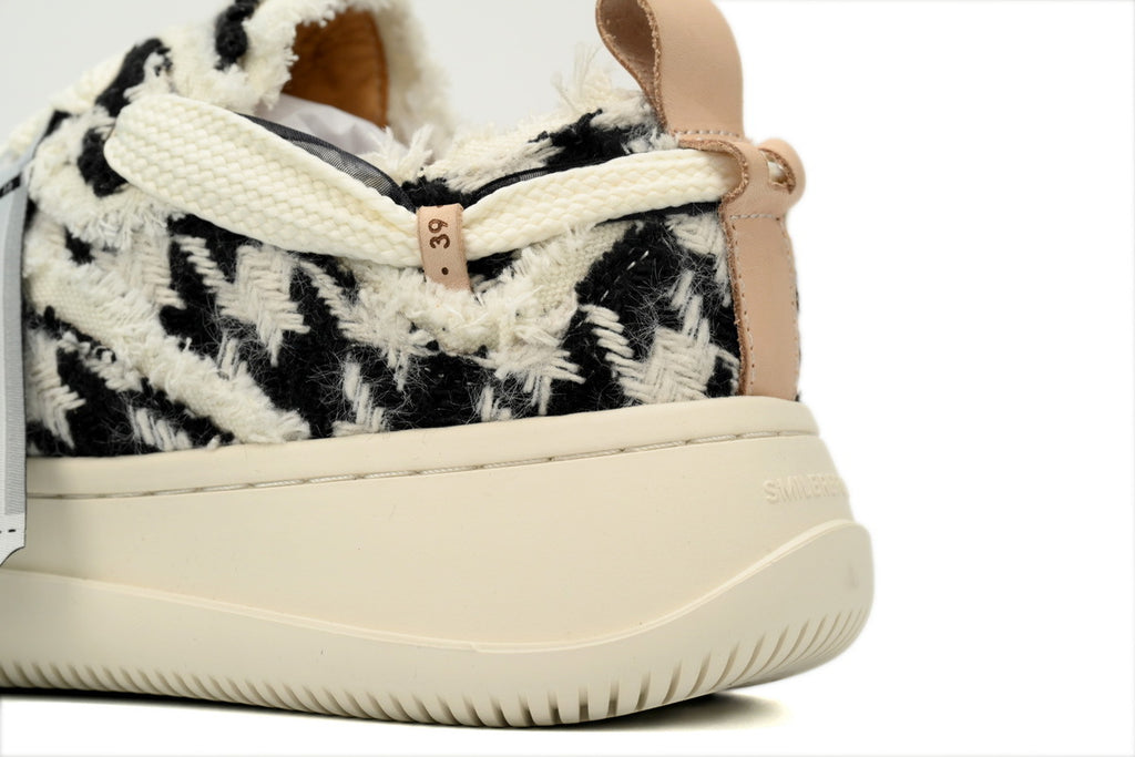 Smilerepublic Canvas Sneakers – Black/White Houndstooth