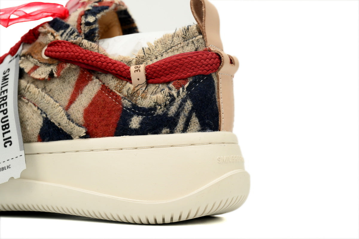 Smilerepublic Brown Canvas Cap-Toe Sneakers