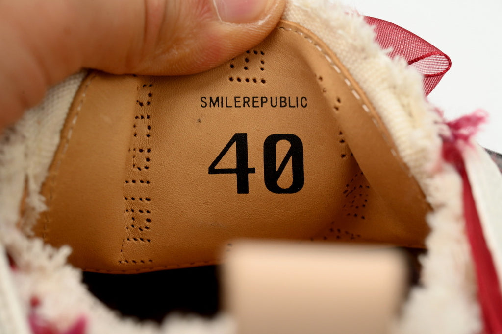 Smilerepublic Platform Canvas Sneakers – Red/White Ticket Tag