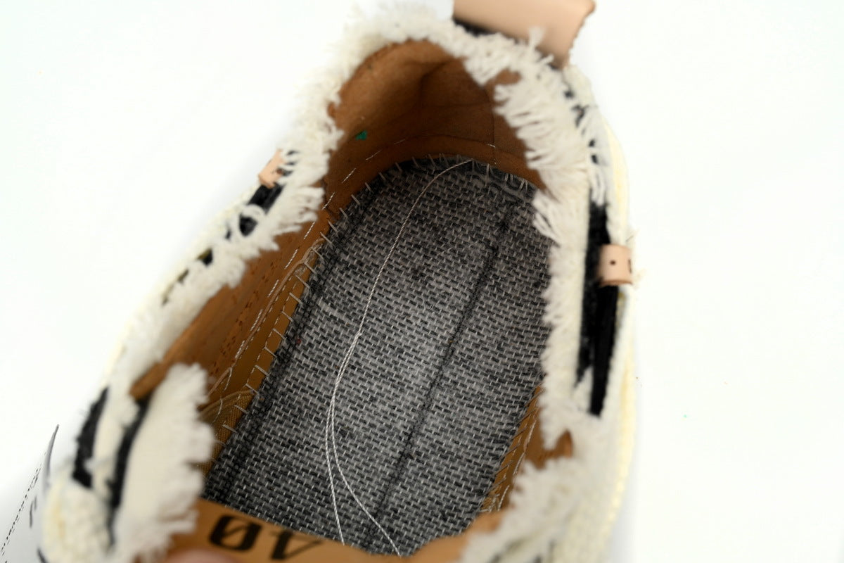 Smilerepublic Black & White Canvas Platform Sneakers