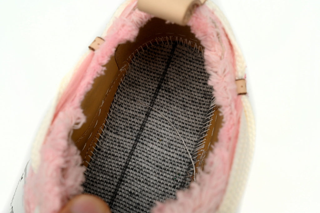 Smilerepublic Pink Textured Canvas Cap-Toe Sneakers