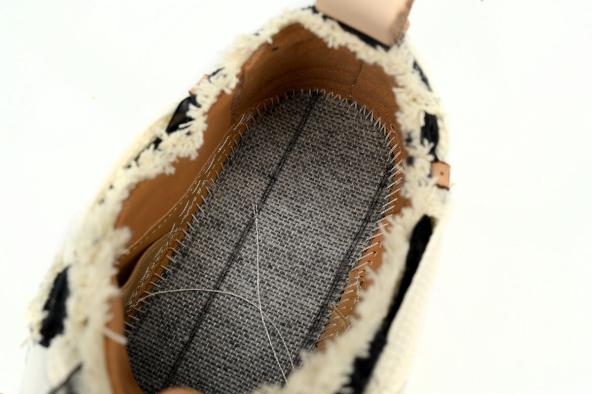 Smilerepublic Black Textured Canvas Cap-Toe Sneakers