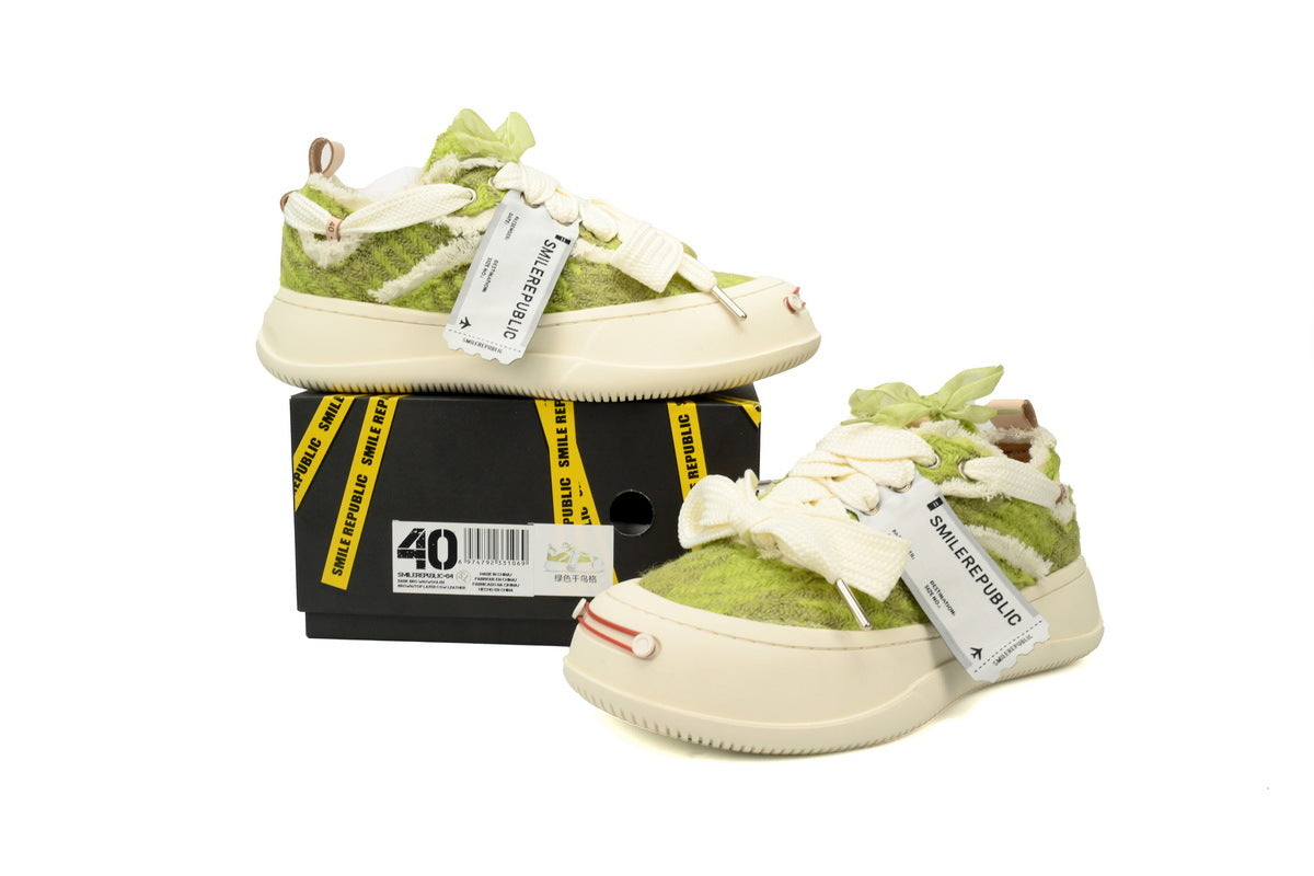 Smilerepublic Olive Green Canvas Cap-Toe Sneakers