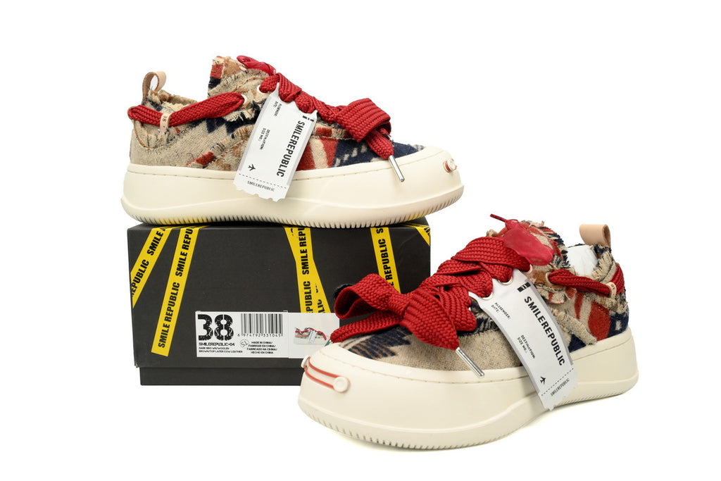 Smilerepublic Brown Canvas Cap-Toe Sneakers