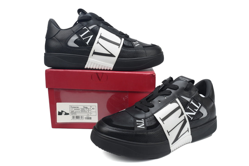 Valentino Garavani VL7N Black Calfskin Sneakers