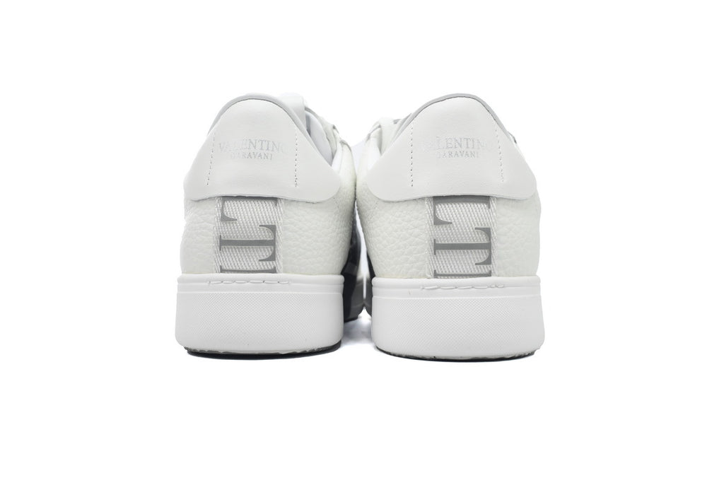 Valentino Garavani VL7N White & Grey Calfskin Sneakers