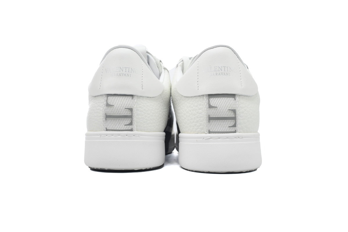 Valentino Garavani VL7N White & Grey Calfskin Sneakers