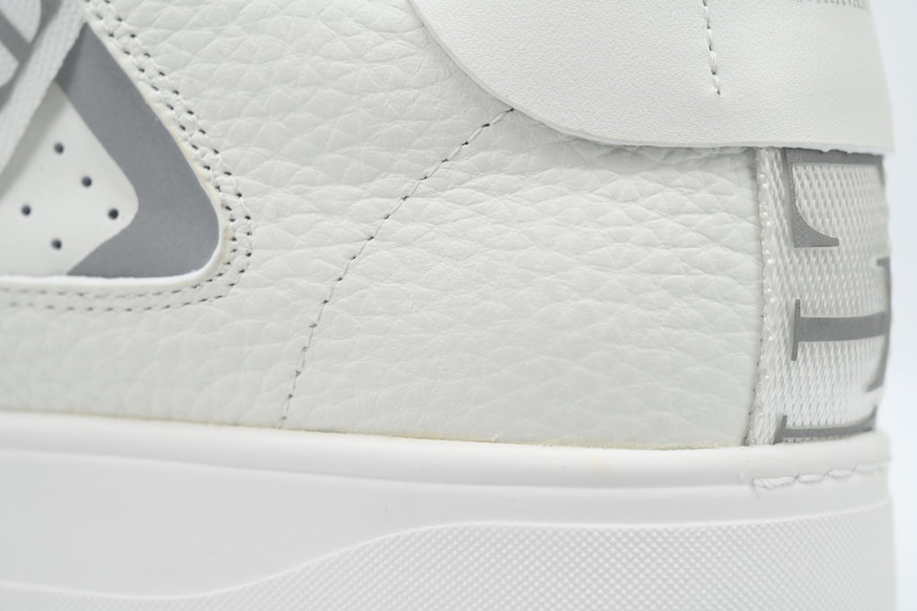 Valentino Garavani VL7N White & Grey Calfskin Sneakers