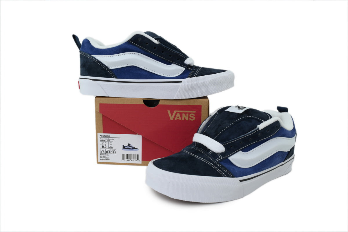 Vans Knu Skool Navy White Sneakers