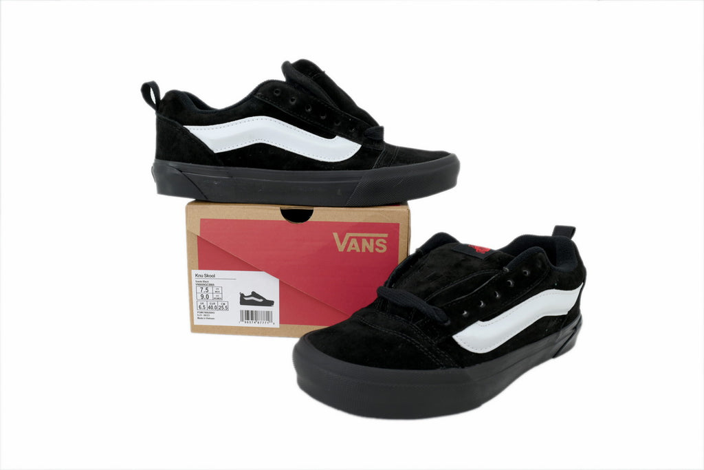 Vans Knu Skool Black White Low-Top Sneakers