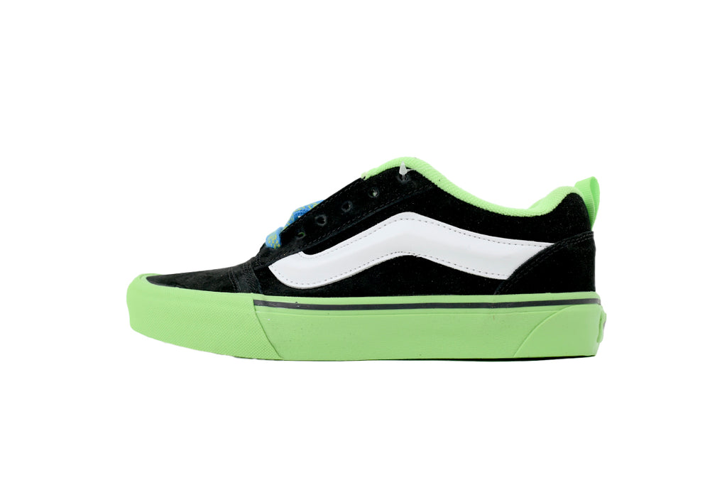 Vans Knu Skool Pop Outsole Black Green Suede Sneakers