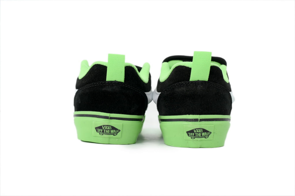 Vans Knu Skool Pop Outsole Black Green Suede Sneakers