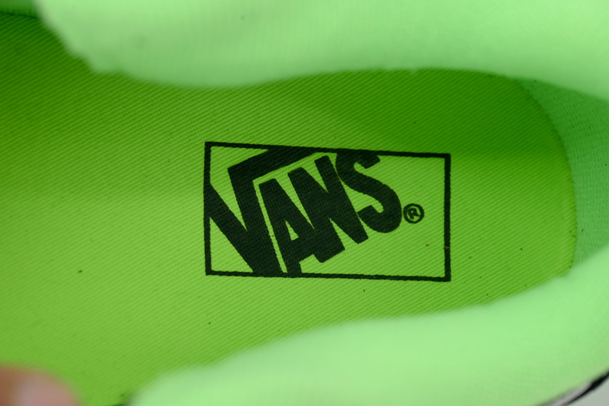 Vans Knu Skool Pop Outsole Black Green Suede Sneakers