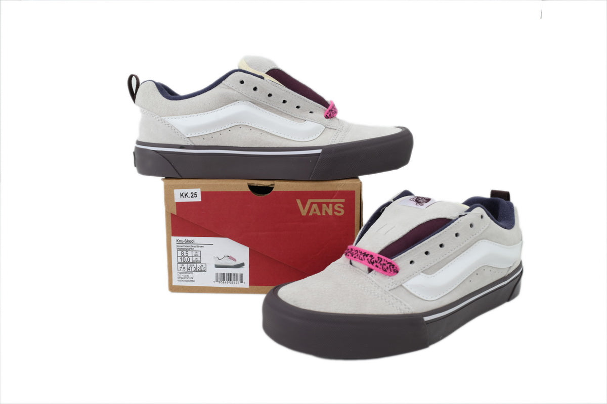 Vans Knu Skool Pop Outsole Cream Purple Sneakers