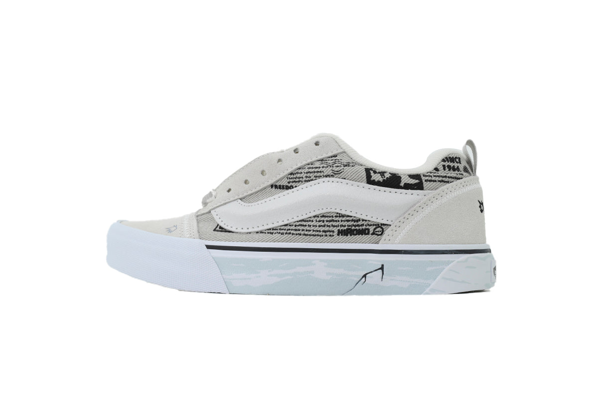 Vans x HIRONO Knu Skool White Black Sneakers