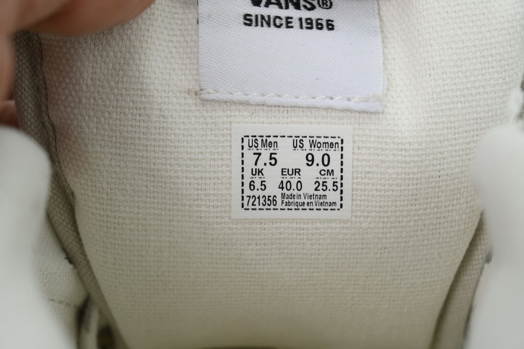 Vans x HIRONO Knu Skool White Black Sneakers