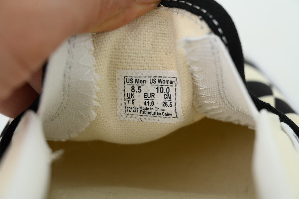Vans Classic Slip-On Checkerboard Canvas Sneakers