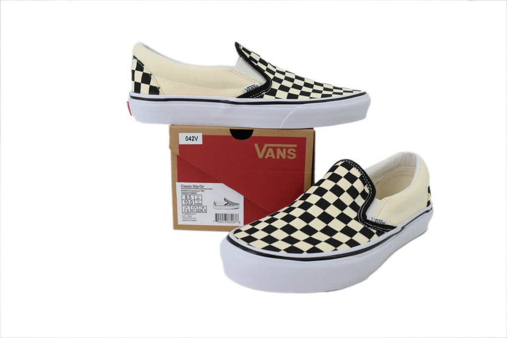 Vans Classic Slip-On Checkerboard Canvas Sneakers