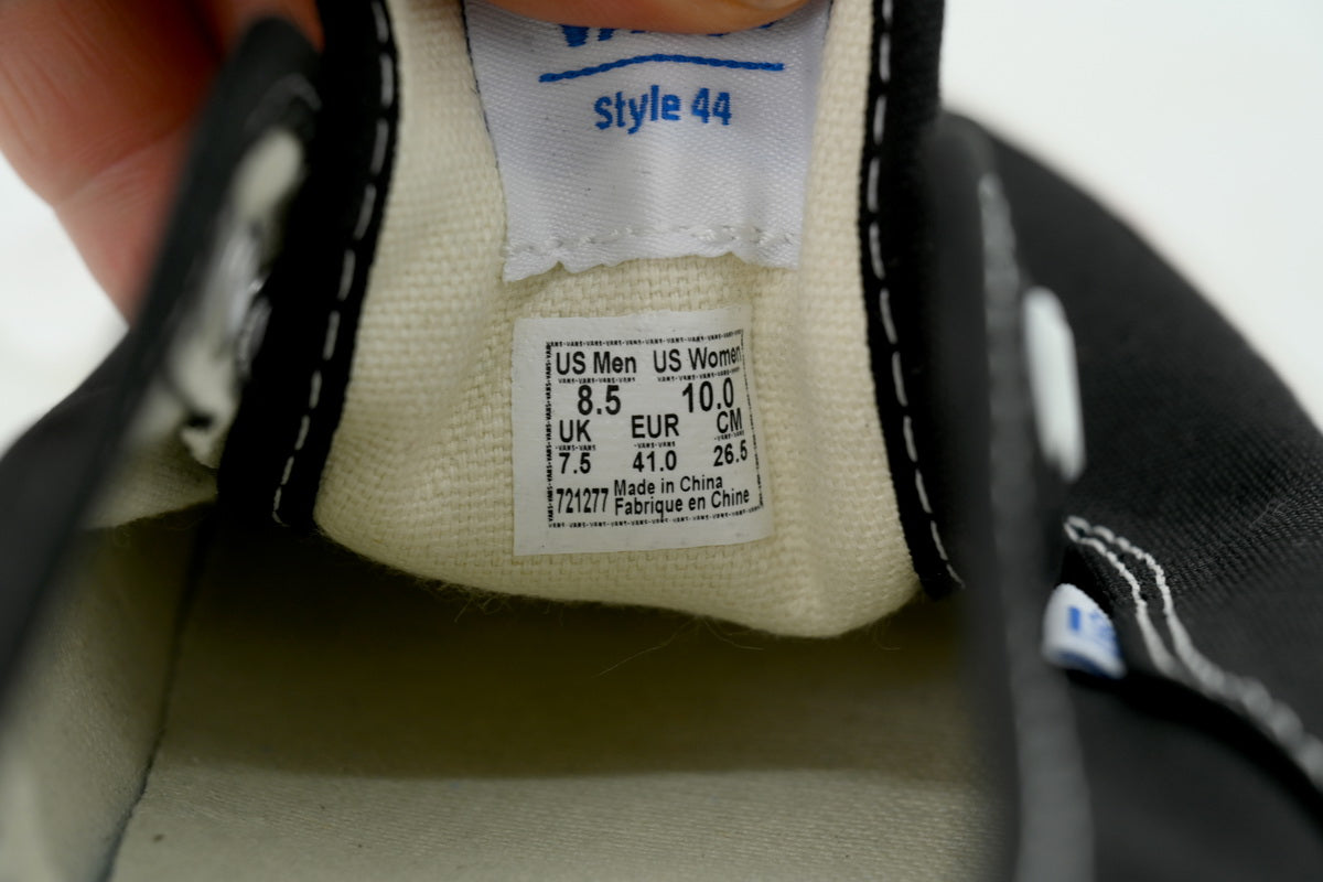 Vans Authentic 44 DX Anaheim Factory Black White Sneakers