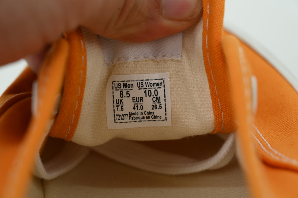 Vans Authentic 33 DX Gold Orange Canvas Sneakers