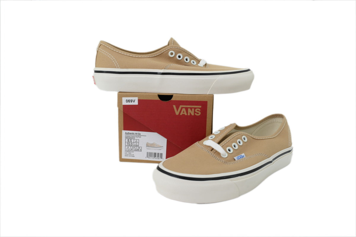 Vans Authentic 44 DX Anaheim Factory Khaki Canvas Sneakers