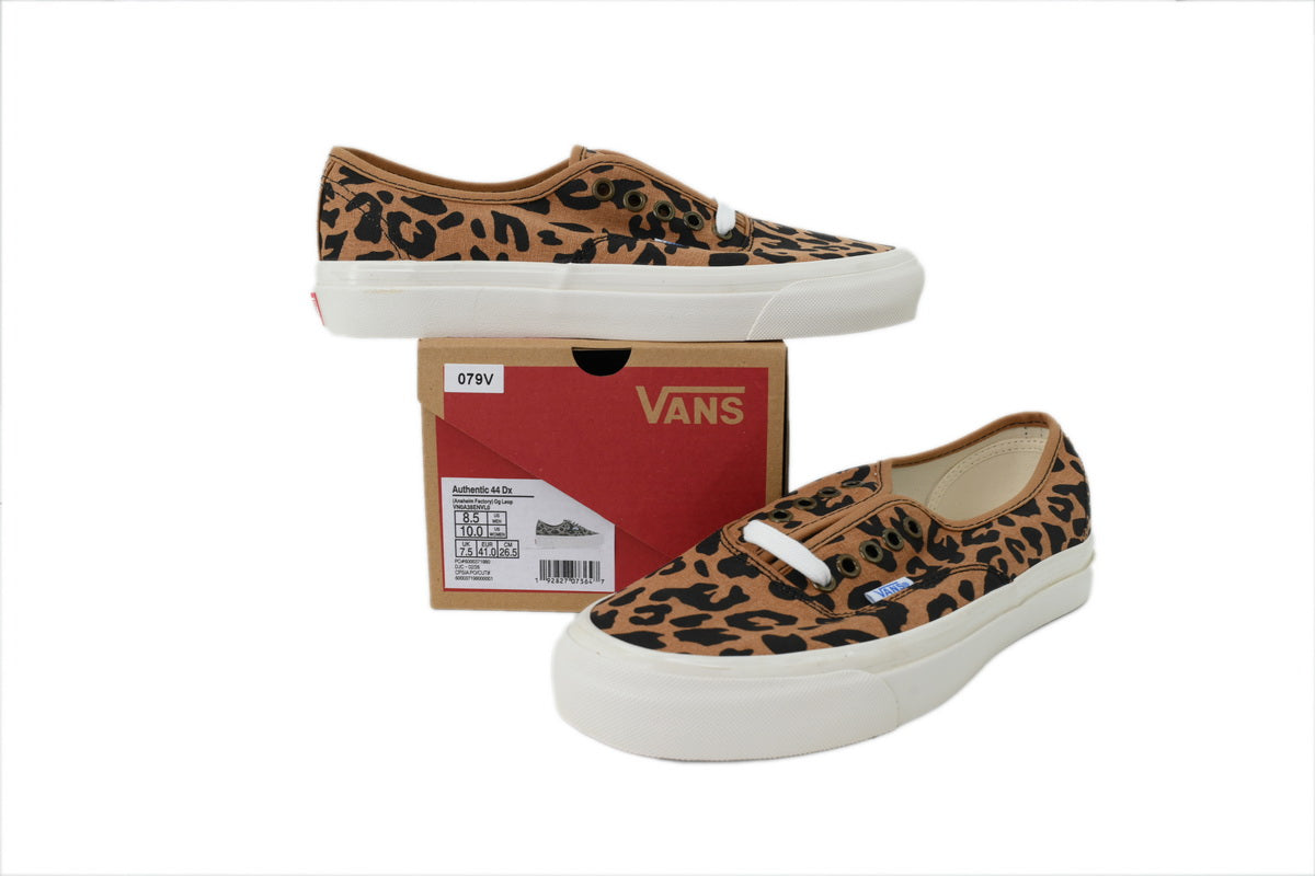 Vans Authentic 44 DX OG Leopard Canvas Sneakers