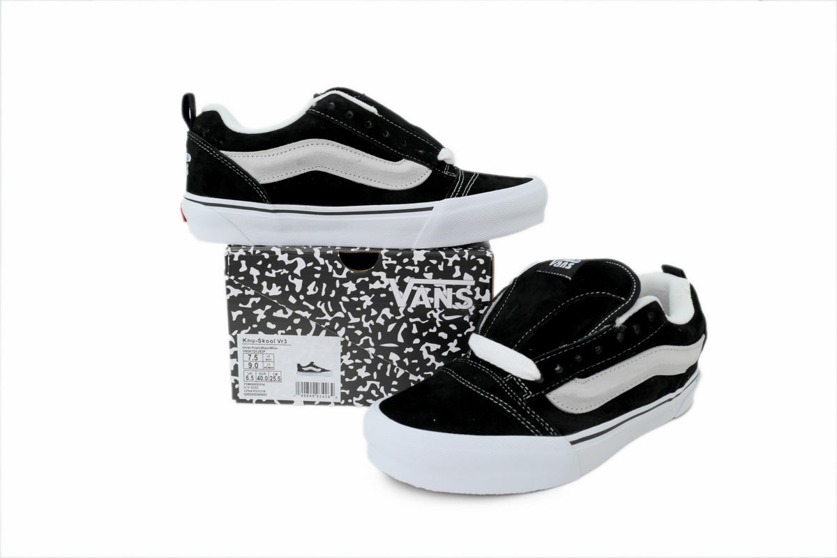 Imran Potato x Vans Knu Skool VR3 LX Black White Sneakers