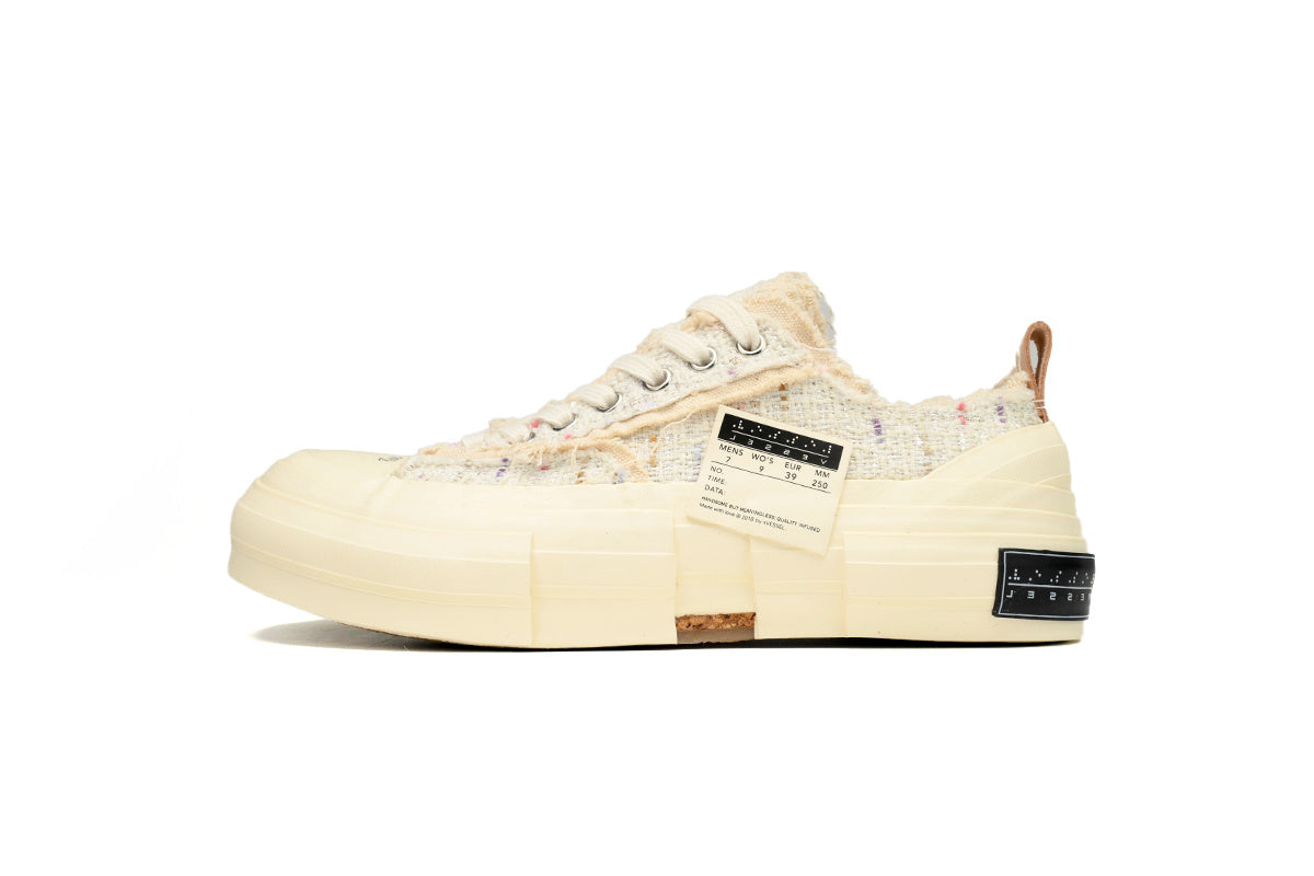 xVESSEL G.O.P. Lows White Tweed Sneakers
