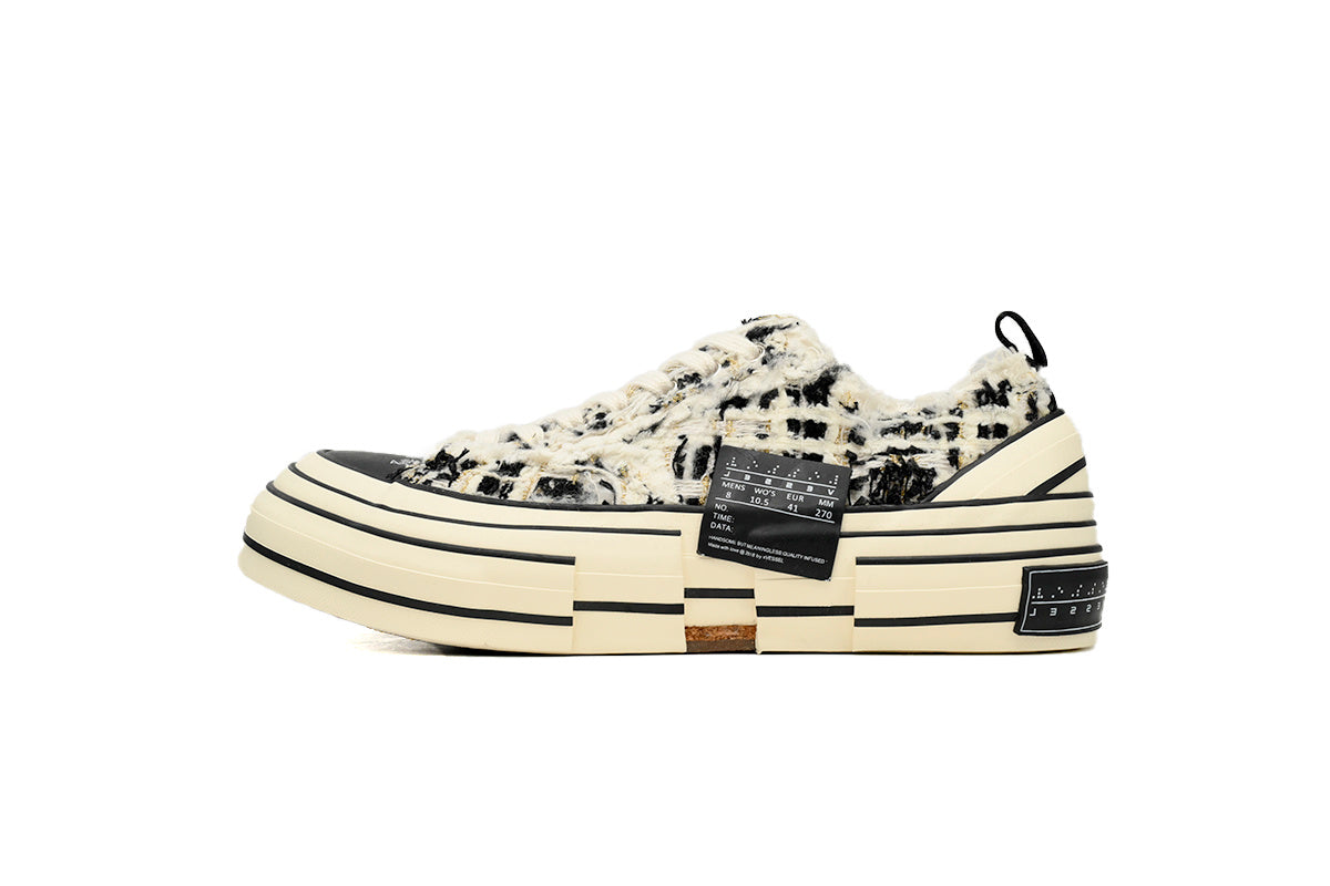 xVESSEL G.O.P. Lows Black Coarse Cloth Sneakers