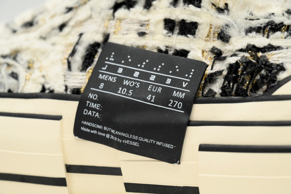 xVESSEL G.O.P. Lows Black Coarse Cloth Sneakers