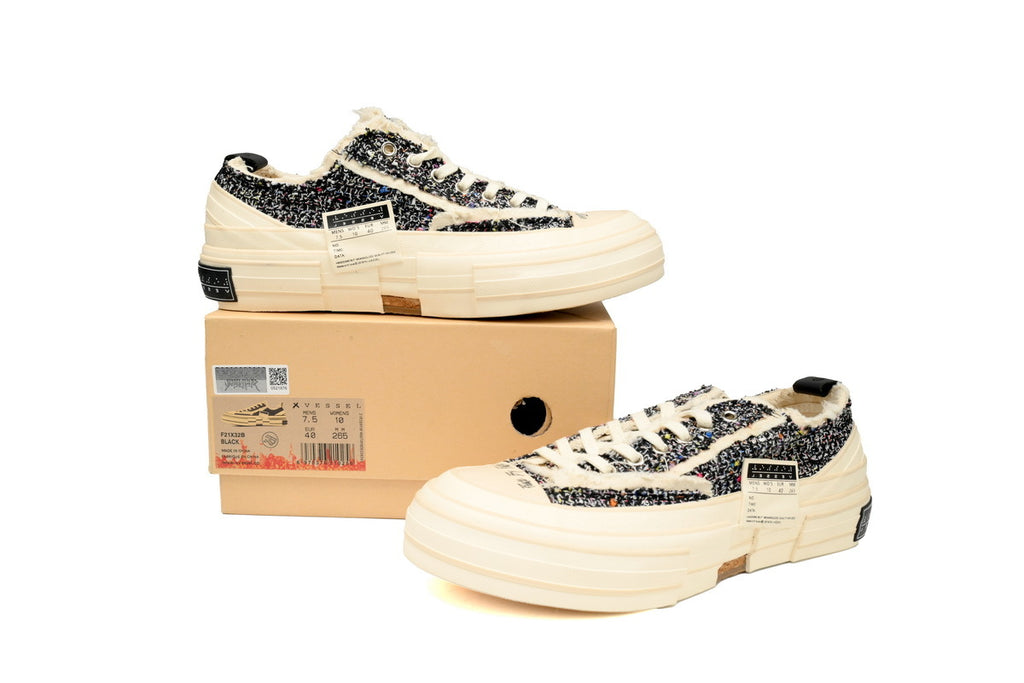 xVESSEL G.O.P. Lows Black Fragrant Powder Sneakers